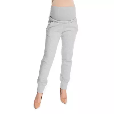 Spodnie Ciążowe Model 0173 Grey - PeeKaBoo