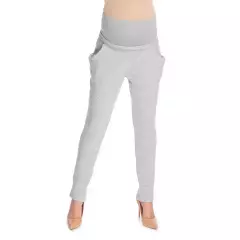 Spodnie Ciążowe Model 0175 Grey - PeeKaBoo