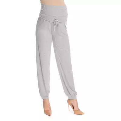 Spodnie Ciążowe Model 0176 Grey - PeeKaBoo