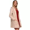 Sweter Kardigan Model MOE556 Beige - Moe