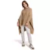 Sweter Ponczo Model BK049 Camel - BE Knit