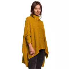 Sweter Ponczo Model BK049 Honey - BE Knit