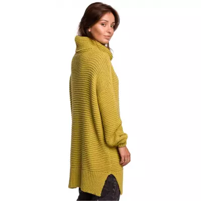 Sweter Damski Model BK047 Limonka - BE Knit