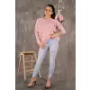 Sweter Damski Model Marynesta Powder Pink - Merribel