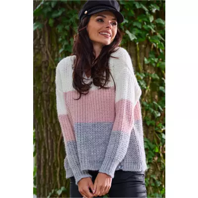 Sweter Damski Model A390 Pink - awama