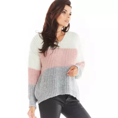 Sweter Damski Model A390 Pink - awama