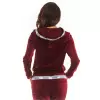 Bluza Damska Model A373 Bordo Welur - awama