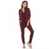 Spodnie Damskie Model A377 Bordo Welur - awama