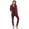 Spodnie Damskie Model A377 Bordo Welur - awama