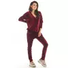 Spodnie Damskie Model A377 Bordo Welur - awama