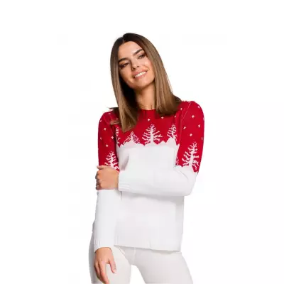 Sweter Damski Model MXS05 Red - Moe