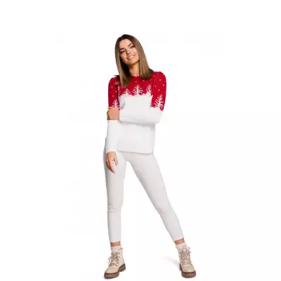 Sweter Damski Model MXS05 Red - Moe