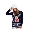 Sweter Damski Model MXS04 Navy - Moe