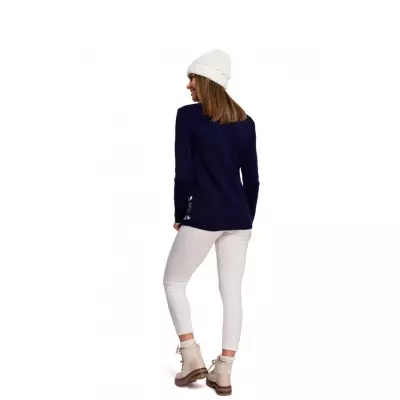 Sweter Damski Model MXS04 Navy - Moe