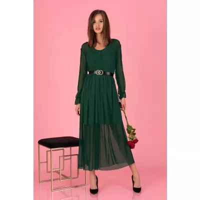 Sukienka Model Mariedam Dark Green - Merribel