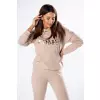 Bluza Damska Model Gold Letters M80420 Beige - Vittoria Ventini