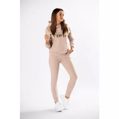 Bluza Damska Model Gold Letters M80420 Beige - Vittoria Ventini