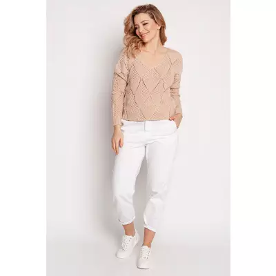 Sweter Damski Model SWE231 Beige - MKM