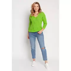 Sweter Damski Model SWE231 Light Green - MKM