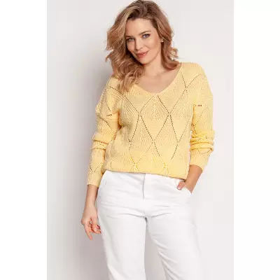 Sweter Damski Model SWE231 Yellow - MKM