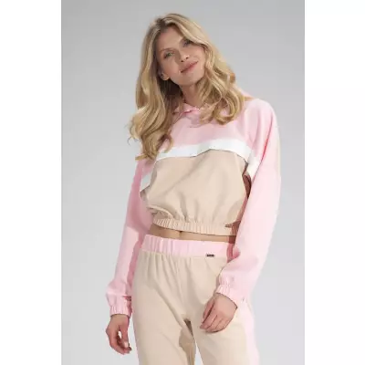 Bluza Damska Model M757 Beige/Pink - Figl