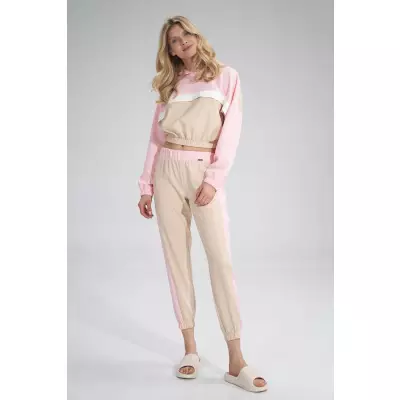 Bluza Damska Model M757 Beige/Pink - Figl