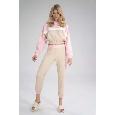 Bluza Damska Model M757 Beige/Pink - Figl