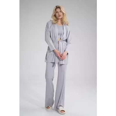 Bluza Damska Model M750 Light Grey - Figl