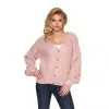 Sweter Kardigan Model 30077 Blady Róż - PeeKaBoo