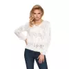 Sweter Damski Model 30076 Cream - PeeKaBoo