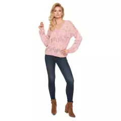 Sweter Damski Model 30076 Dirty Pink - PeeKaBoo