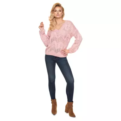 Sweter Damski Model 30076 Dirty Pink - PeeKaBoo