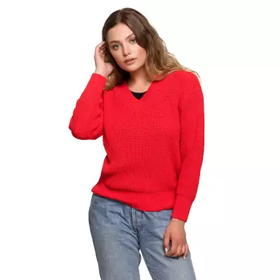 Sweter Damski Model BK075 Red - BE Knit