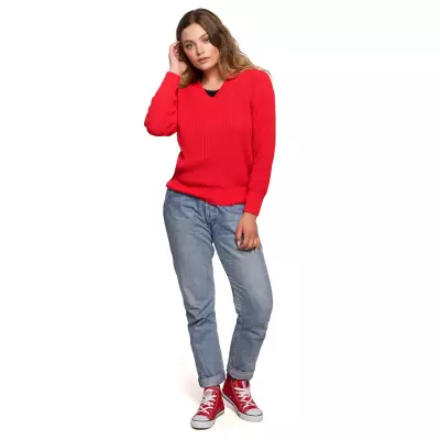 Sweter Damski Model BK075 Red - BE Knit