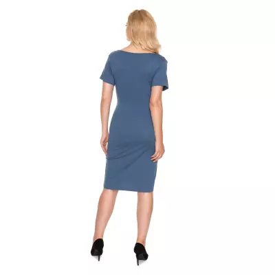 Sukienka Ciążowa Model 0199 Blue - PeeKaBoo