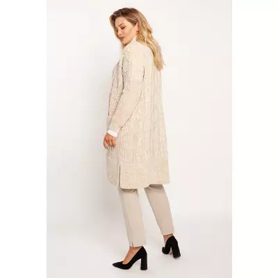 Sweter Kardigan Model PA008 Beige - MKM