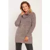 Sweter Damski Model SWE252 Pink Melange - MKM