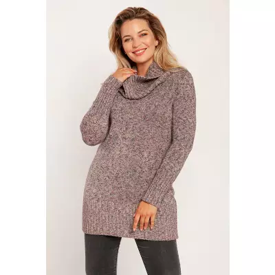 Sweter Damski Model SWE252 Pink Melange - MKM