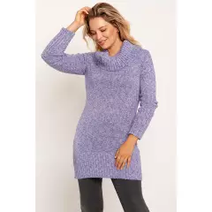 Sweter Damski Model SWE252 Blue Melange - MKM