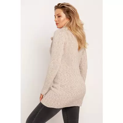 Sweter Damski Model SWE252 Beige Melange - MKM