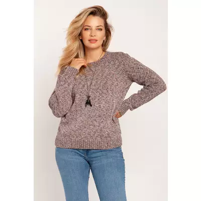 Sweter Damski Model SWE244 Pink Melange - MKM