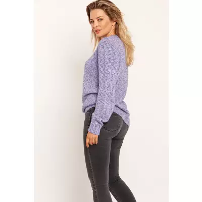 Sweter Damski Model SWE244 Blue Melange - MKM