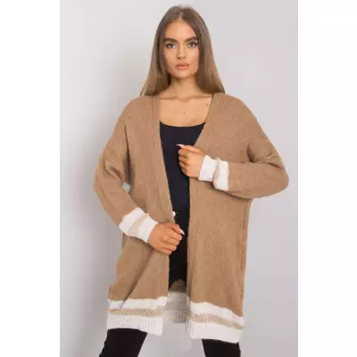 Sweter Kardigan Model TW-SW-BI-A21768.21 Camel - Och Bella