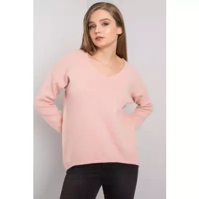 Sweter Damski Model TW-SW-BI-9802.25X Light Pink - Och Bella