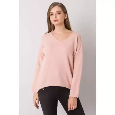 Sweter Damski Model TW-SW-BI-9802.25X Light Pink - Och Bella