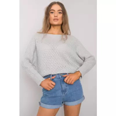 Sweter Damski Model TW-SW-BI-2269.25X Grey - Och Bella