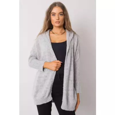 Sweter Kardigan Model TW-SW-BI-6911.15 Grey - Och Bella