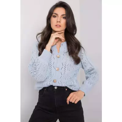 Sweter  Kardigan Model TW-SW-BI-591.60 Light Blue - Och Bella