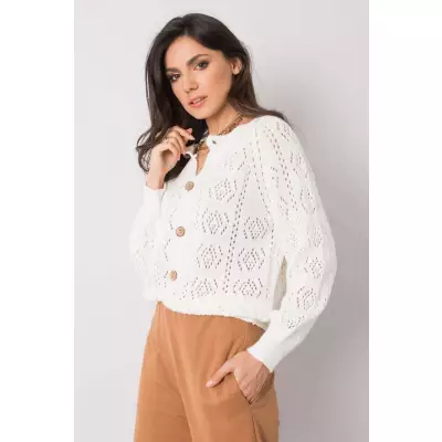 Sweter Kardigan Model TW-SW-BI-591.60 Ecru - Och Bella