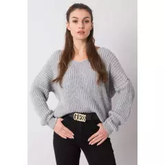 Sweter Damski Model TW-SW-BI-19710.11 Grey - Och Bella